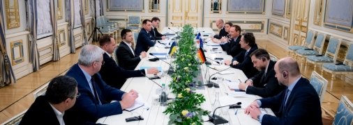 Встреча лидера Украины и советников из Германии и Франции