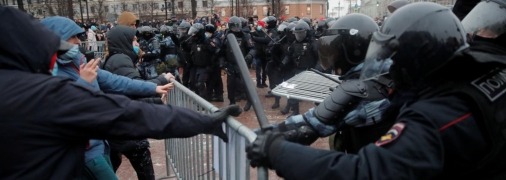 Заворушення у Росії між поліцейськими та цивільними