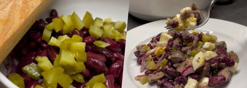 Смачний салат з печінки