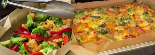 Запіканка з броколі та курячим філе