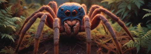 Гигантский паук – визуализация ИИ