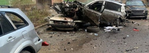 Автомобиль после взрыва