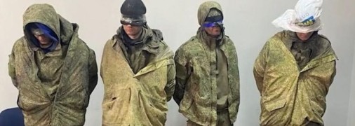 Вигляд російських військових, які здалися у полон