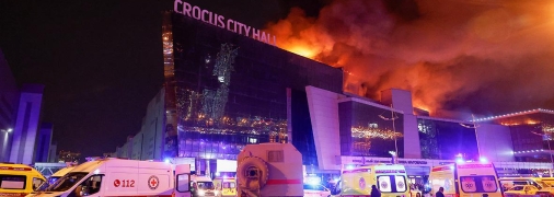 Палає "Крокус Сіті Хол"