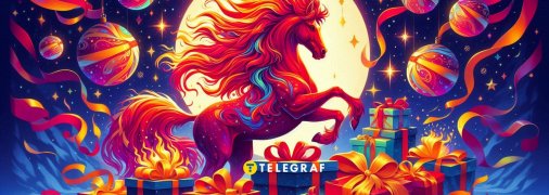 Листівка на рік Вогняного Коня