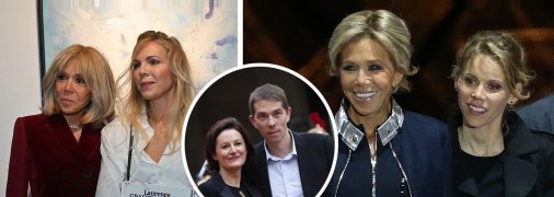 Бріжит Макрон та її діти — Себастьян, Лоранс і Тіфен