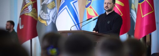 Зеленский выступил перед будущими офицерами армии и полиции