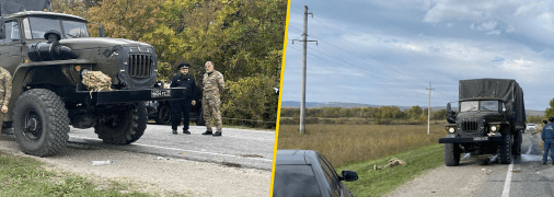 В Чечне неизвестные расстреляли российский военный грузовик, есть погибшие (фото)