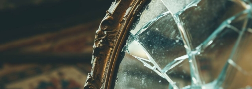 Разбитое зеркало не всегда символизирует беду (изображение создано с помощью ИИ)