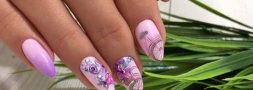 Маникюр 2020: стильные идеи цветочного дизайна (Фото)