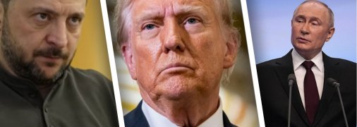 Владимир Зеленский, Дональд Трамп и Владимир Путин