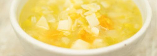 Картофельный суп с луком-пореем