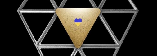 Карта та прапор України