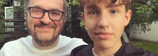 Олександр Пономарьов з сином