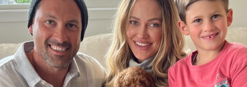 Макс Чмерковский с женой и старшим сыном