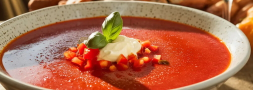 Гаспачо – это идеальный суп для лета (изображение создано с помощью ИИ)