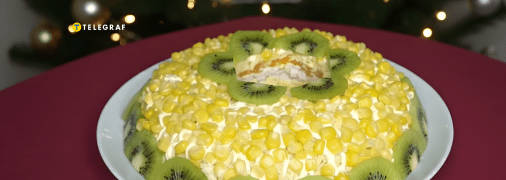 Салат з курячою грудкою та ківі "Малахіт"