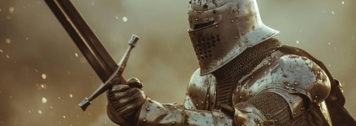 Епоха лицарів, замків і величних битв. Але за цим романтичним образом криється жорстока реальність (фото створене за допомогою ШІ)