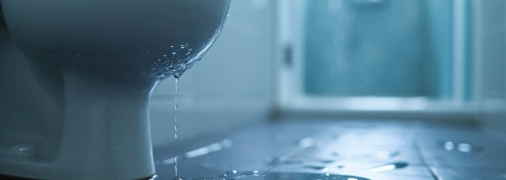 Есть несколько причин протекания унитаза после смыва (изображение создано с помощью ИИ)