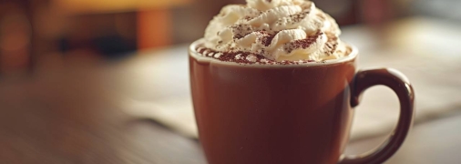 Горячий шоколад отлично согревает (изображение создано с помощью ИИ)