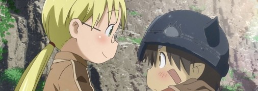 На фото зображено кадр з аніме "Родом з Абіса".