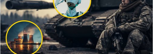 Военный возле бронетехники