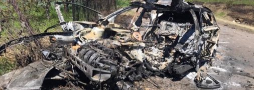 Знищена росіянами колона з цивільними на Харківщині