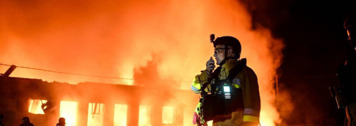 З вогнем боролися рятувальники