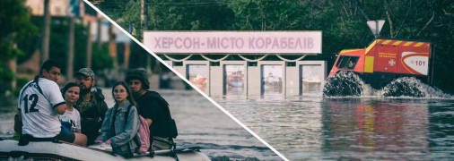 Людей из зоны подтопления вывозят спецтехникой и лодками