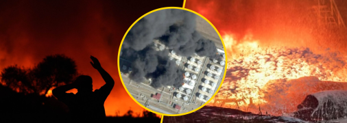 Раздаются новые взрывы: пожар на нефтебазе в российском Пролетарске разгорелся с новой силой (видео)