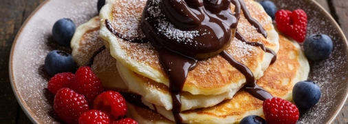 Шоколадные сырники – прекрасный вариант завтрака (изображение создано с помощью ИИ)