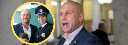 Ілля Кива з донькою