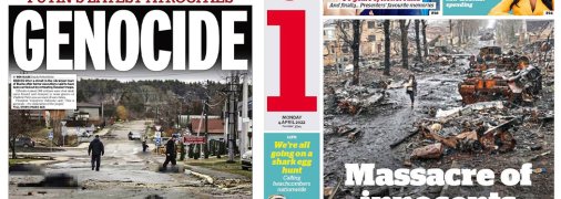 Фотодоказательства убийств мирных украинцев на обложках иностранных СМИ