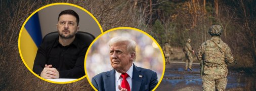 Володимир Зеленський, Дональд Трамп, та український воїн
