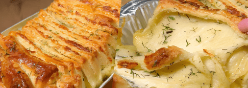 Сирна булочка-«гармошка» з часником