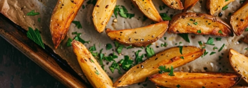 Картофель фри в духовке получается очень вкусный и хрустящий (изображение создано с помощью ИИ)