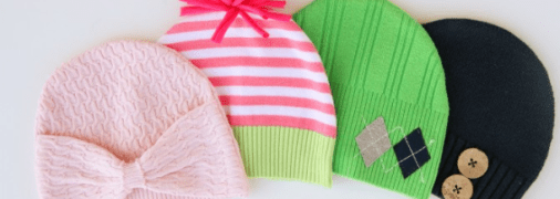 Новая детская шапка из старого свитера: шьем своими руками