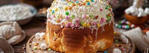 Декор из машмелоу сделает паску невероятной (изображение создано с помощью ИИ)