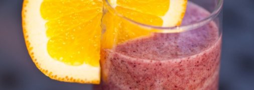 Постный завтрак: Чернично-апельсиновый смузи