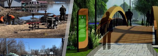 Как выглядит сейчас и будет выглядеть новая зона отдыха. Фото Коллаж "Телеграфа".