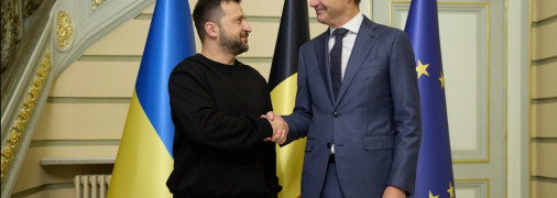 Президент Владимир Зеленский и премьер-министр Бельгии Александер де Кроо