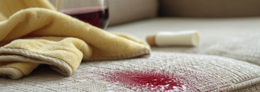 Пятна вина нужно очищать как можно скорее (изображение создано с помощью ИИ)