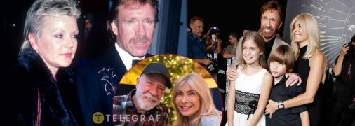 Чак Норріс з дружинами і дітьми