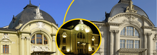 Будівлі зведені в однаковому стилі