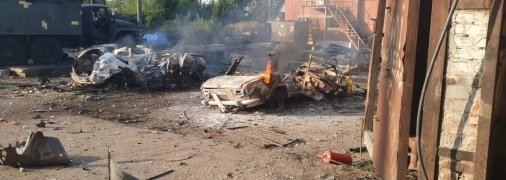 Последствия обстрелов Авдеевки