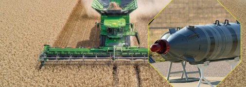 Зерно приходится собирать под обстрелами