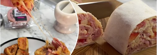 Закуска из лаваша с колбасой