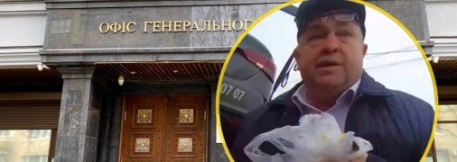 Закриничний під час суперечки з інспектором