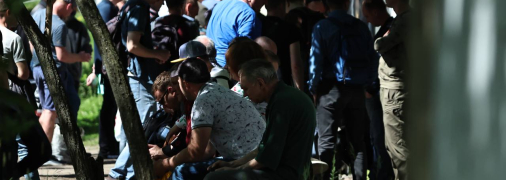 Очереди перед ТЦК