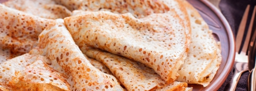 Тонкие блины на сметане